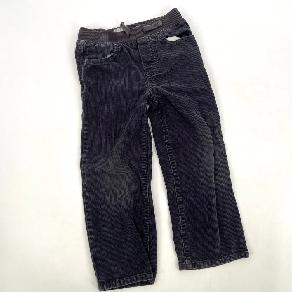 Children's Place Girls Corduroy Blackish-Gray Casual Pants Size 4T